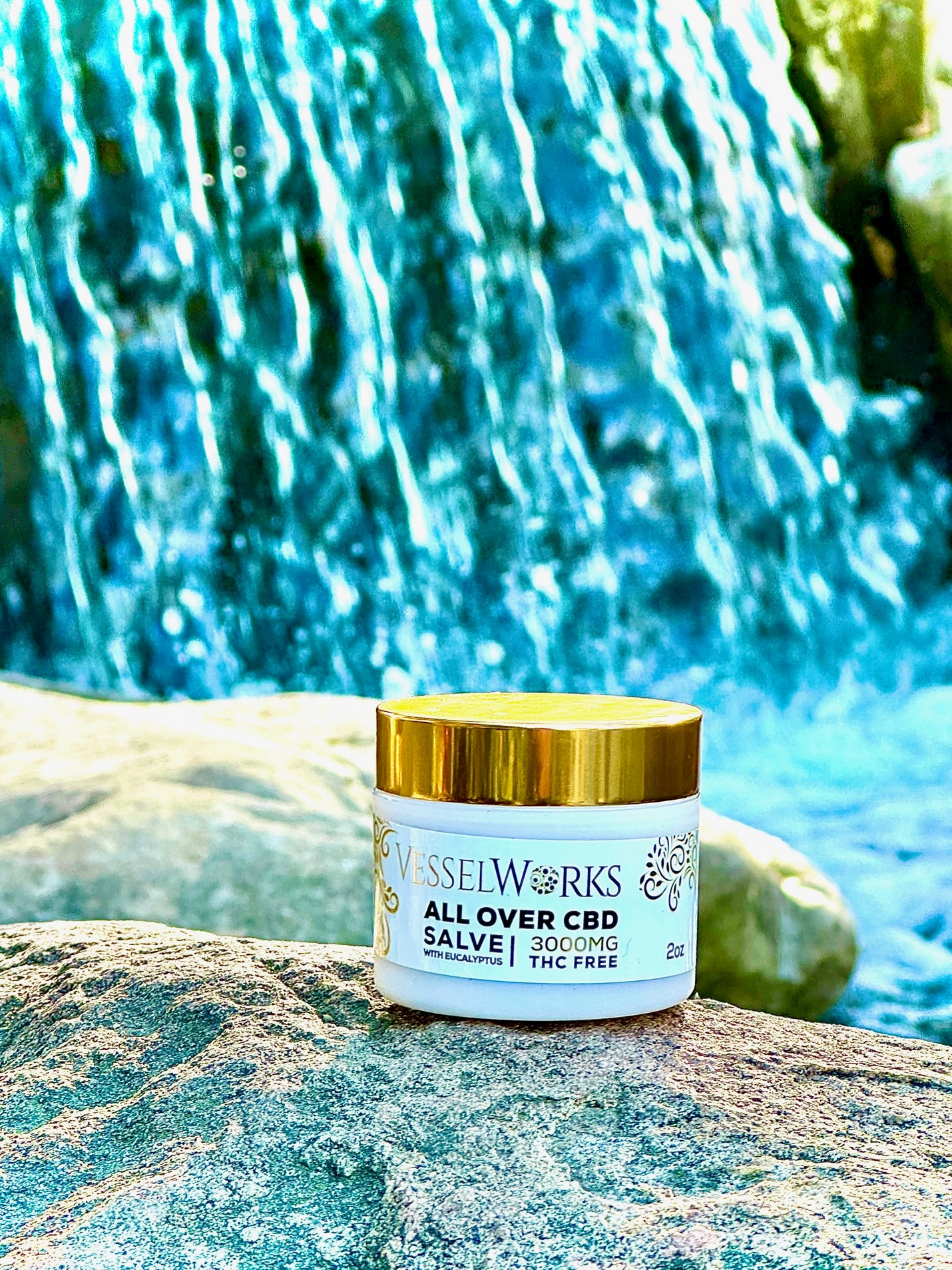 Vessel Works All Over CBD Salve 2oz 3000mg THC free