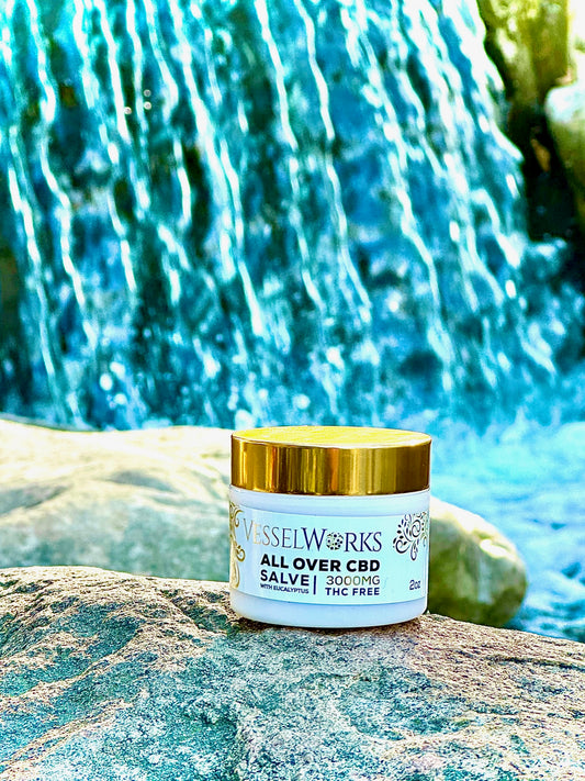 Vessel Works All Over CBD Salve 2oz 3000mg THC free