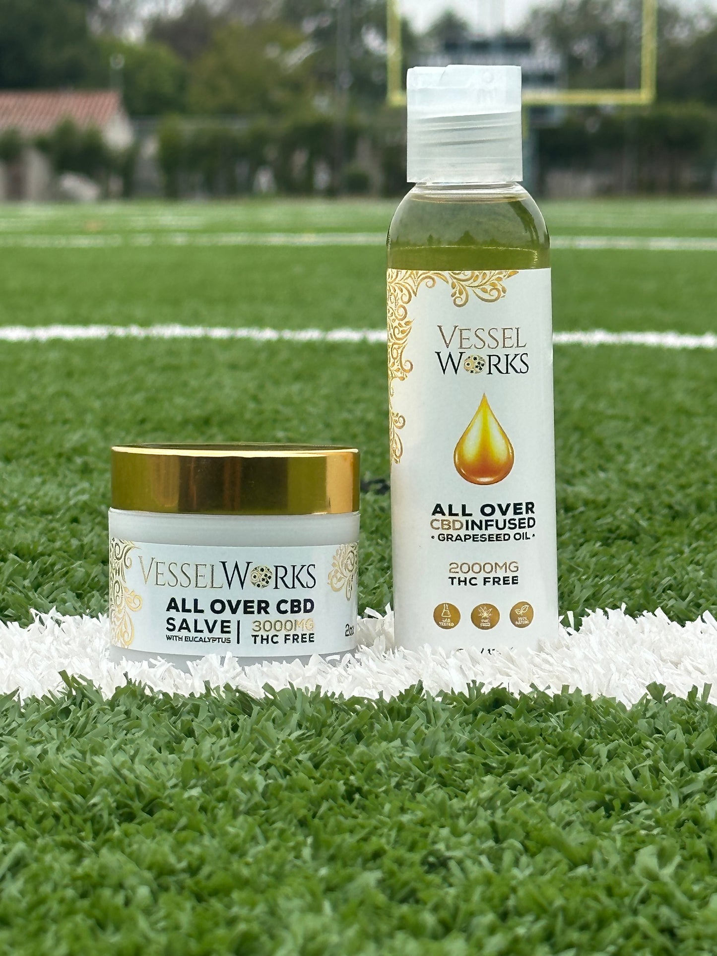Vessel Works All Over CBD Salve and Oil bundle